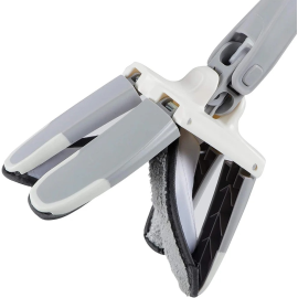 X Shape Mop or Floor Cleaning Hands-Free Squeeze Microfiber Flat Mop System 360° Flexible Head, Wet and Dry mop for Home Kitchen with 1 Super-absorbent Microfiber Pads X Shape Mop or Floor Cleaning Hands-Free Squeeze Microfiber Flat Mop System 360° Flexible Head, Wet and Dry mop for Home Kitchen with 1 Super-absorbent Microfiber Pads