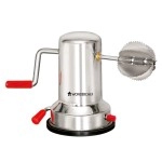 Wonderchef Stainless Steel Coconut Scraper for Kitchen, Vacuum Base, Rotatable Handle, Manual Operation, Silver
