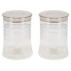 Paras Plastic Pet Jar, 1.25 Litre, 2-Piece, Silver