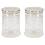 Paras Plastic Pet Jar, 1.25 Litre, 2-Piece, Silver