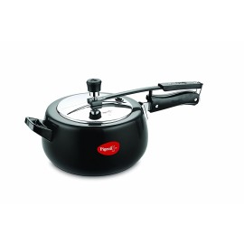 Pigeon Amelia 5 Ltrs Induction Base Aluminium Inner Lid Pressure Cooker,Black