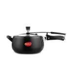 Pigeon Amelia 5 Ltrs Induction Base Aluminium Inner Lid Pressure Cooker,Black