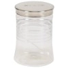 Paras Plastic Pet Jar, 1.25 Litre, 2-Piece, Silver
