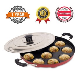 Nelkon Non-Stick Dosa Tawa 255 + Nelkon NonStick Appam Maker 12 Cups Healthy Cooking