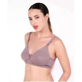 Gossip Magnolia Soft Moulded – Lace Bra Non Padded for Stylish Daily Comfort - Hazelnut