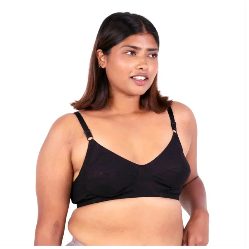 MyBra Vimal B-Plus Support – Bras for Big Breasts with Side & Back Control - Black