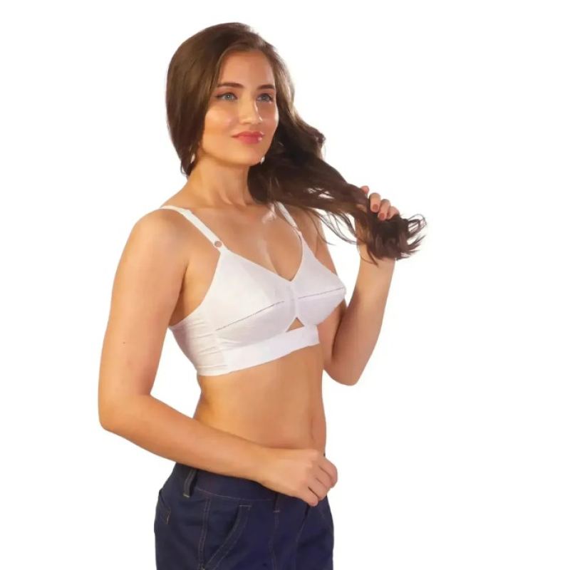 MyBra Vimal B-Plus Support – Bras for Big Breasts with Side & Back Control - White