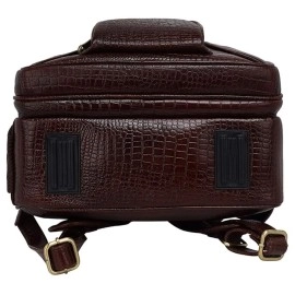 Hyatt Leather Accessories 20 Liters 40.6 cms Men & Women Laptop Backpack (Choco Brown)