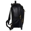 Hyatt Leather Accessories 18 Inch Leather Backpack Trolley Black