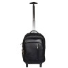 Hyatt Leather Accessories 18 Inch Leather Backpack Trolley Black