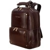 Hyatt Leather Accessories 18 Inch Leather Laptop Backpacks Bag for men and women (Choco Brown)