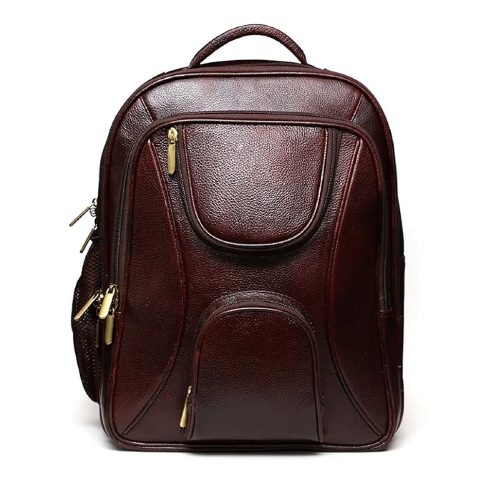 Hyatt Leather Accessories 20 Liters 40.6 cms Men & Women Laptop Backpack (Brown)