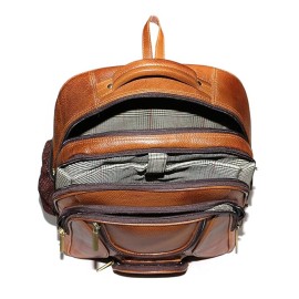 Hyatt Leather Accessories 20 Liters 40.6 cms Men & Women Laptop Backpack (Tan)