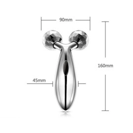 Satinless Steel Gua Sha and 3D Face Roller Massager Facial Tool for Face Sculpting Reduce Fat Wrinkle Puffiness Jawline Eye Neck Body Massage Kit