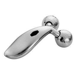 Satinless Steel Gua Sha and 3D Face Roller Massager Facial Tool for Face Sculpting Reduce Fat Wrinkle Puffiness Jawline Eye Neck Body Massage Kit