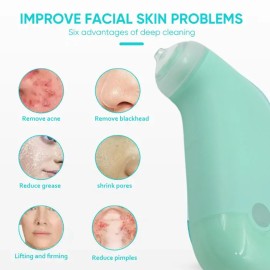Vacuum Blackhead Machine, Reduce Spots Mini Handheld Lifting Massage Facial Blackhead Remover for Skin Care