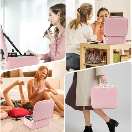Premium LED Light Makeup Organizer Box