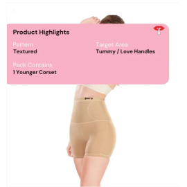 Gossip Store Younger Corset – Female Body Shaper for a Snatched & Sculpted Waist - Skin