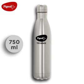 Pigeon Aqua Therminox Stainless Steel Vaccum Insulated Water Bottle with Copper Coating Inside for Better Hot and Cold Retention (750 ml)