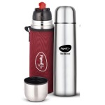 Pigeon Bullet Stainless Steel Vaccum Insulated Flask for Hot and Cold (1000 ml)