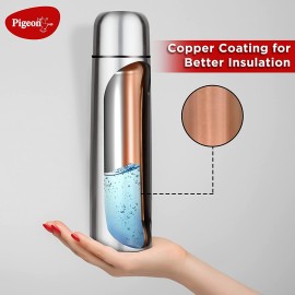 Pigeon Bullet Stainless Steel Vaccum Insulated Flask for Hot and Cold (1000 ml)