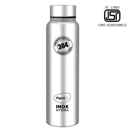 Pigeon Inox Hydra Plus Stainless Steel Drinking Water Bottle 900 ml - Silver