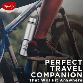 Pigeon Inox Hydra Plus Stainless Steel Drinking Water Bottle 900 ml - Silver