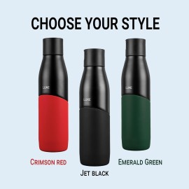 Pigeon Luxe Thermos Stainless Steel Sipper Flask 500ml with Straw 24 Hours Hot and Cold Leak Proof Easy to Open Easy to use Ideal Usage for Office Men/Women, School/College, Travel (Black)