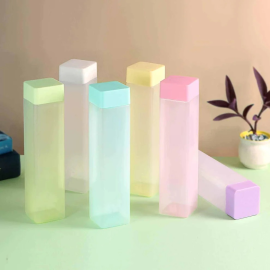 Large Capacity Plastic Water Bottle Set of 6 Square Bottle (940ml each)