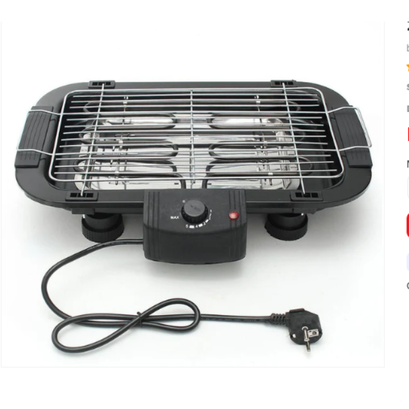 2000W Griller Barbeque Grill with Temperature Control Indoor & Outdoor Tandoor barbeque Grill with 12 Sticks, Stainless Steel Handle Outdoor Picnic Griller