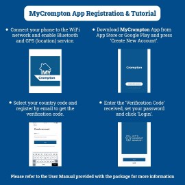 Crompton 9-Watt B22 WiFi Smart LED Bulb Compatible with Amazon Alexa and Google Assistant (Immensa Music Sync B22, Pack of 1)