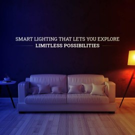 Crompton 9-Watt B22 WiFi Smart LED Bulb Compatible with Amazon Alexa and Google Assistant (Immensa Music Sync B22, Pack of 1)