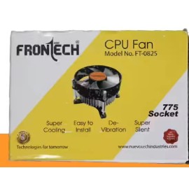 Frontech FT-0825 Support LGA 775 Socket CPU Cooler (Black)