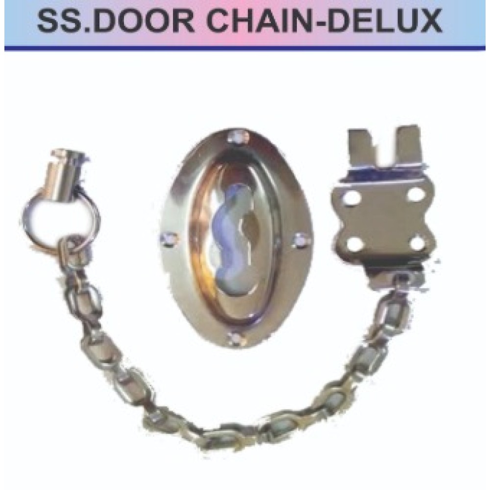 SS Door Chain Delux (Pack of 8) MP-145