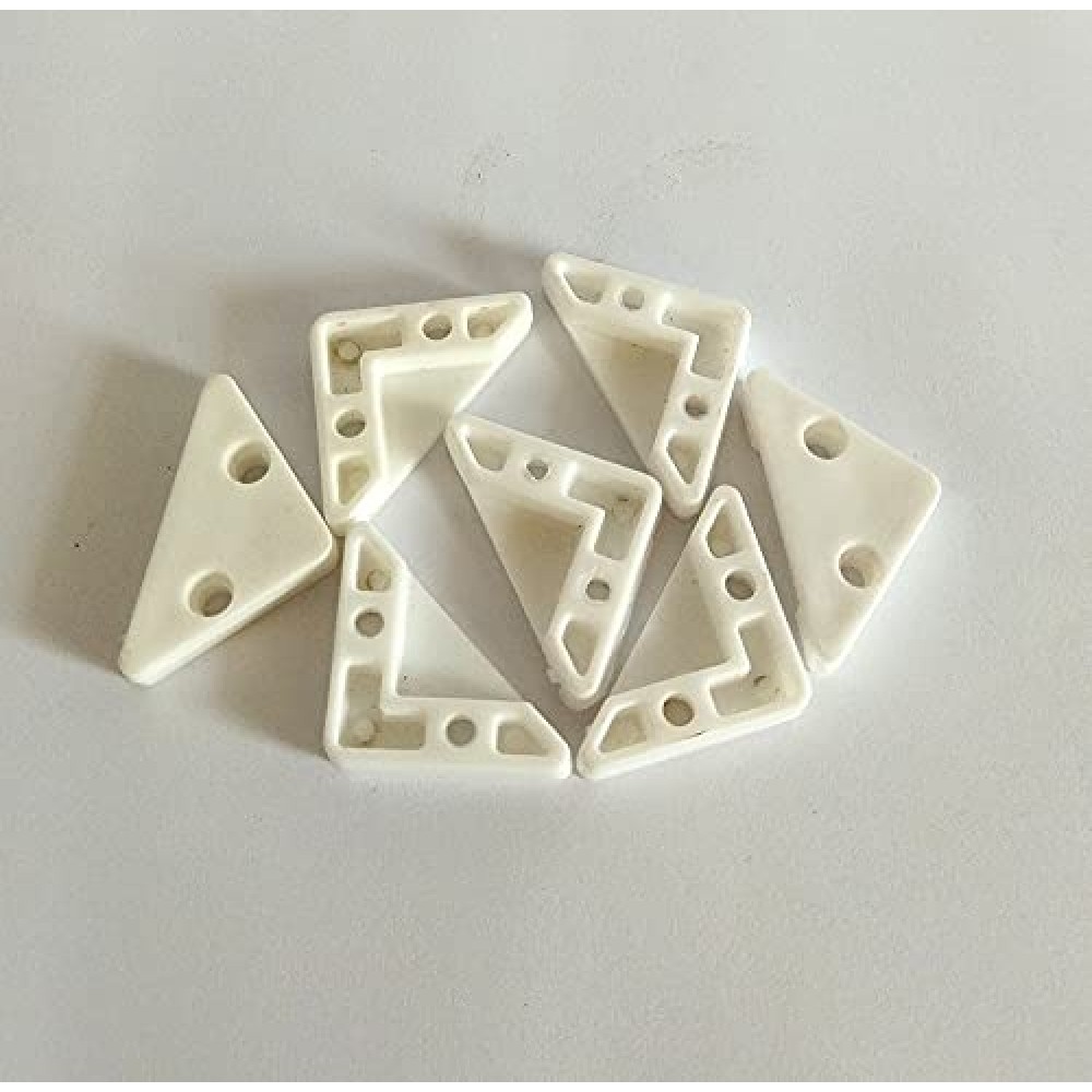PVC Glass Corner Holder Milky (Pack of 100 pcs) MP-166