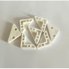 PVC Glass Corner Holder Milky (Pack of 100 pcs) MP-166