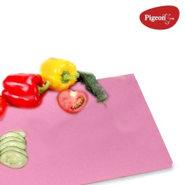 Pigeon Strong Polycarbonate Chopping Cutting Board with Handle 14744 Plastic Cutting Board (Pink,Pack of 2, Dishwasher Safe)