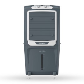 Crompton Gale DAC Desert Air Cooler- 90L, with Everlast Pump, 4-Way Air Deflection and Honeycomb pads, Grey, (ACGC-GALEDAC90)
