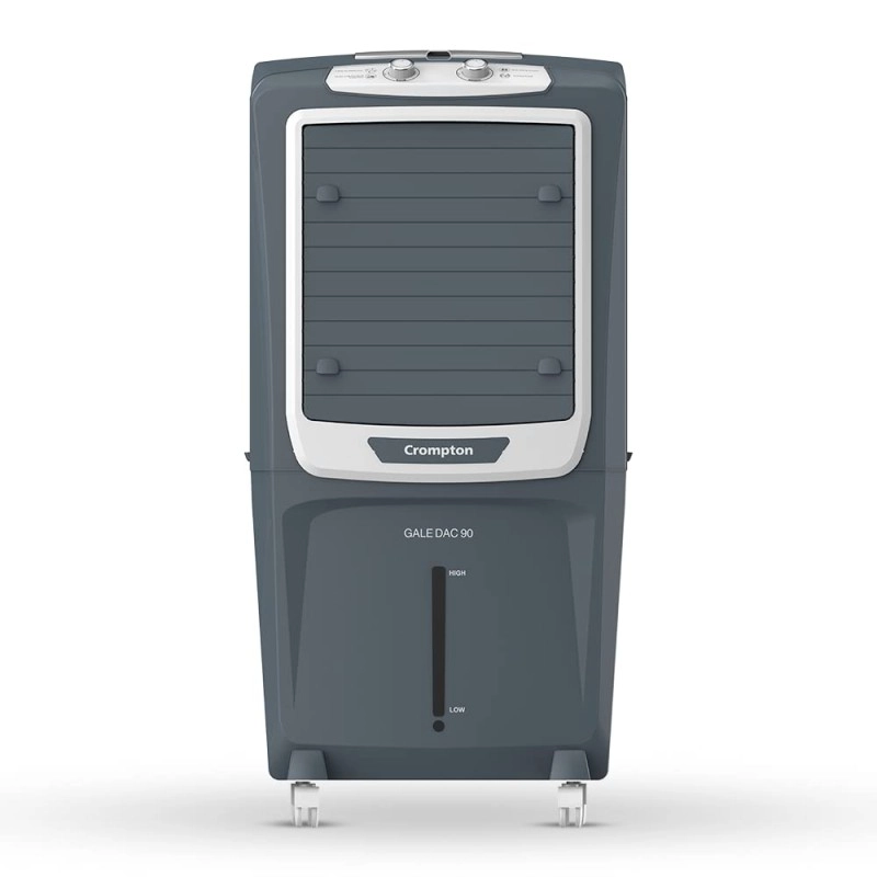 Crompton Gale DAC Desert Air Cooler- 90L, with Everlast Pump, 4-Way Air Deflection and Honeycomb pads, Grey, (ACGC-GALEDAC90) Crompton Gale DAC Desert Air Cooler- 90L, with Everlast Pump, 4-Way Air Deflection and Honeycomb pads, Grey, (ACGC-GALEDAC90)