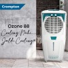 Crompton Ozone 88 Litres Desert Air Cooler for home Large & Easy Clean Ice Chamber 4-Way Air Deflection High Density Honeycomb Pads Everlast Pump Auto Fill