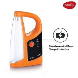 Pigeon Egnite Emergency Lamp with 1600 mAh Rechargeable Lantern (Orange)