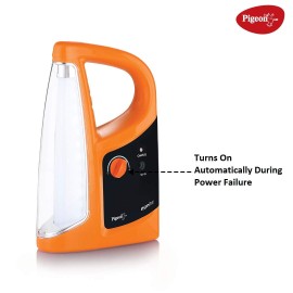 Pigeon Egnite Emergency Lamp with 1600 mAh Rechargeable Lantern (Orange)