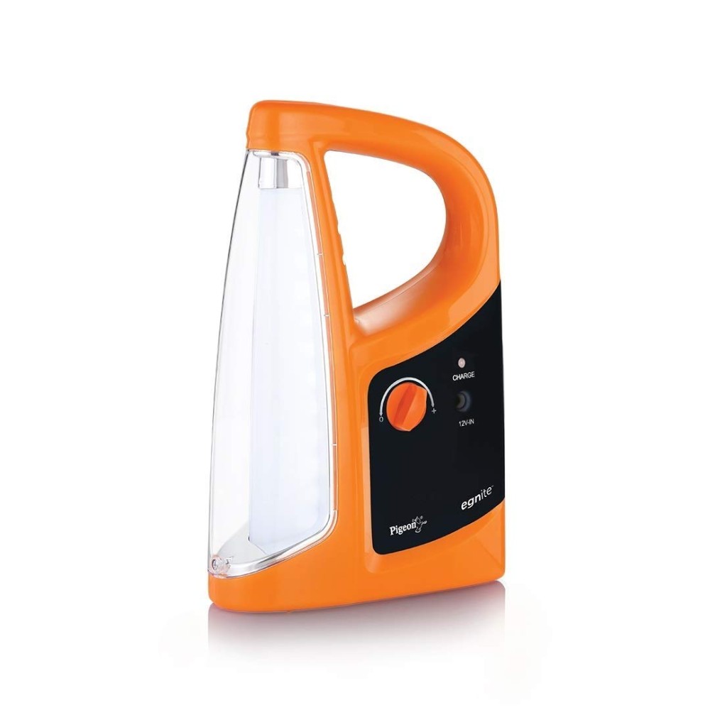 Pigeon Egnite Emergency Lamp with 1600 mAh Rechargeable Lantern (Orange)