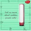Pigeon Capella LED Rechargeable Emergency Lamp with 2 x 1600 mAH Battery and 8 Hours Backup (Red)