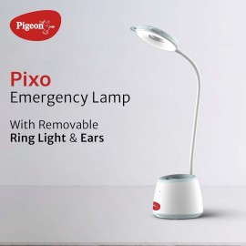 Pigeon Pixo Emergency LED Study Lamp (White)