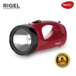 Pigeon Rigel LED Emergency Rechargeable Lamp with 900 mAH and 4 Hours Backup (Red)