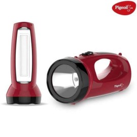 Pigeon Rigel LED Emergency Rechargeable Lamp with 900 mAH and 4 Hours Backup (Red)