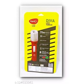 Pigeon LED Torch (with 2AA Batteries) Diva Red