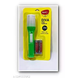 Pigeon LED Torch (with 2AA Batteries) Diva Green