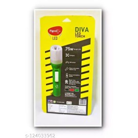 Pigeon LED Torch (with 2AA Batteries) Diva Green